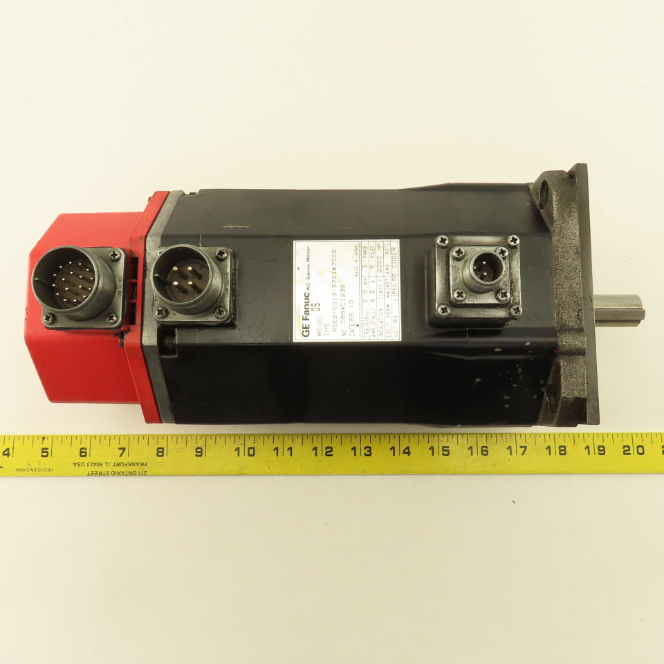 GE Fanuc A06B-0313-B701 Model OS AC Servo Motor 91V 2000RPM 4.2A 3Ph