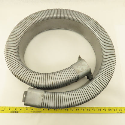 2" x 4" Feed Thru Cable Wire Hose Drag Chain Steel 58" OAL