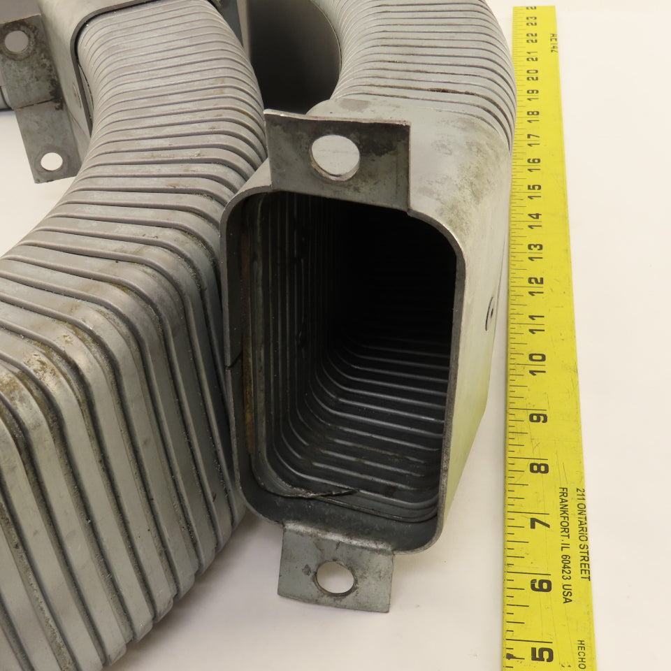 2" x 4" Feed Thru Cable Wire Hose Drag Chain Steel 58" OAL