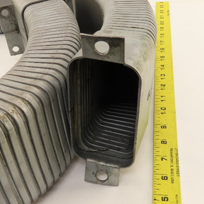 2" x 4" Feed Thru Cable Wire Hose Drag Chain Steel 58" OAL