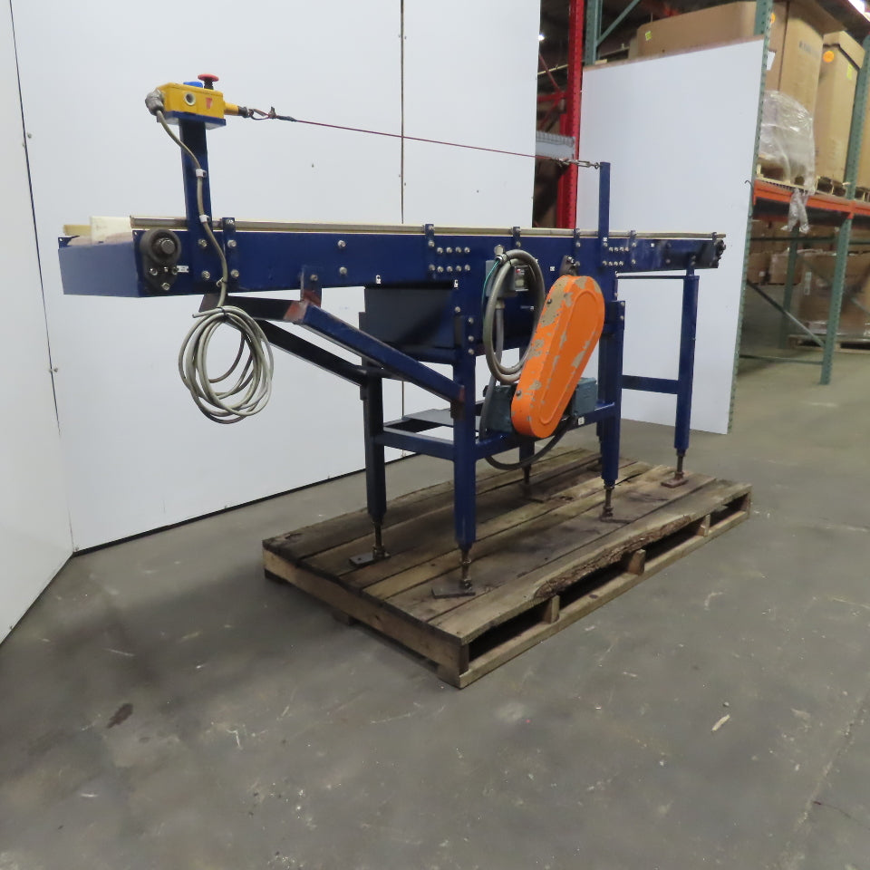 6-1/2" Dual Sided Split Center Slider Bed Conveyor 107" Long 11.5FPM 230/460V