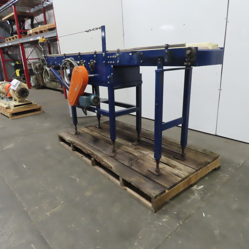 6-1/2" Dual Sided Split Center Slider Bed Conveyor 107" Long 11.5FPM 230/460V
