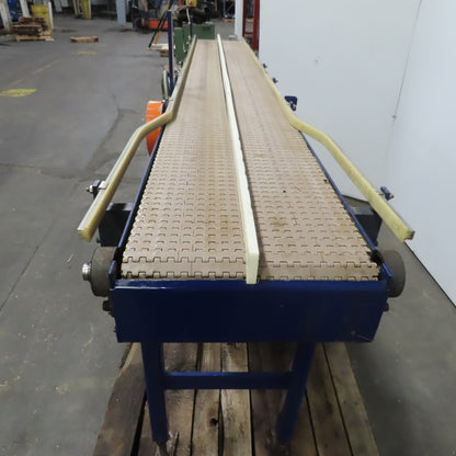 6-1/2" Dual Sided Split Center Slider Bed Conveyor 107" Long 11.5FPM 230/460V