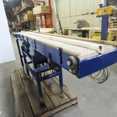 6-1/2" Dual Sided Split Center Slider Bed Conveyor 107" Long 11.5FPM 230/460V