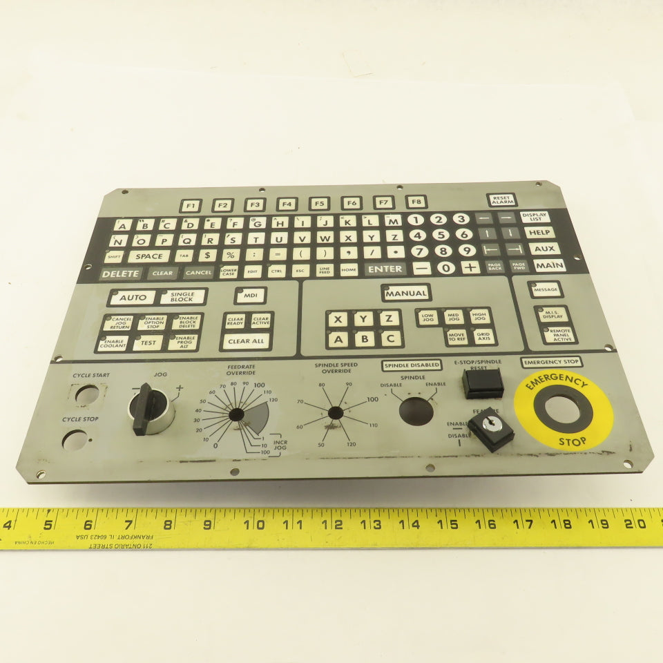 Kearney & Trecker 134218 Operator Control Keypad Membrane Board