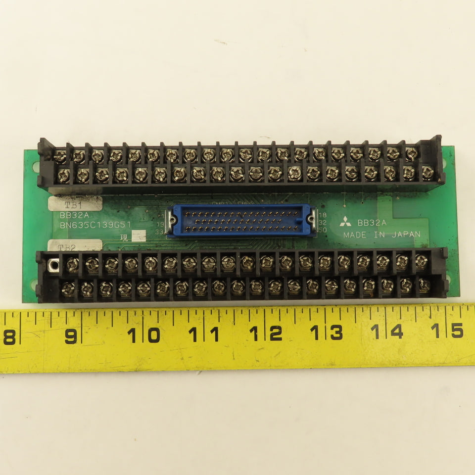 Mitsubishi BN635C139G51 BB32A Machine Control Interface Terminal Board