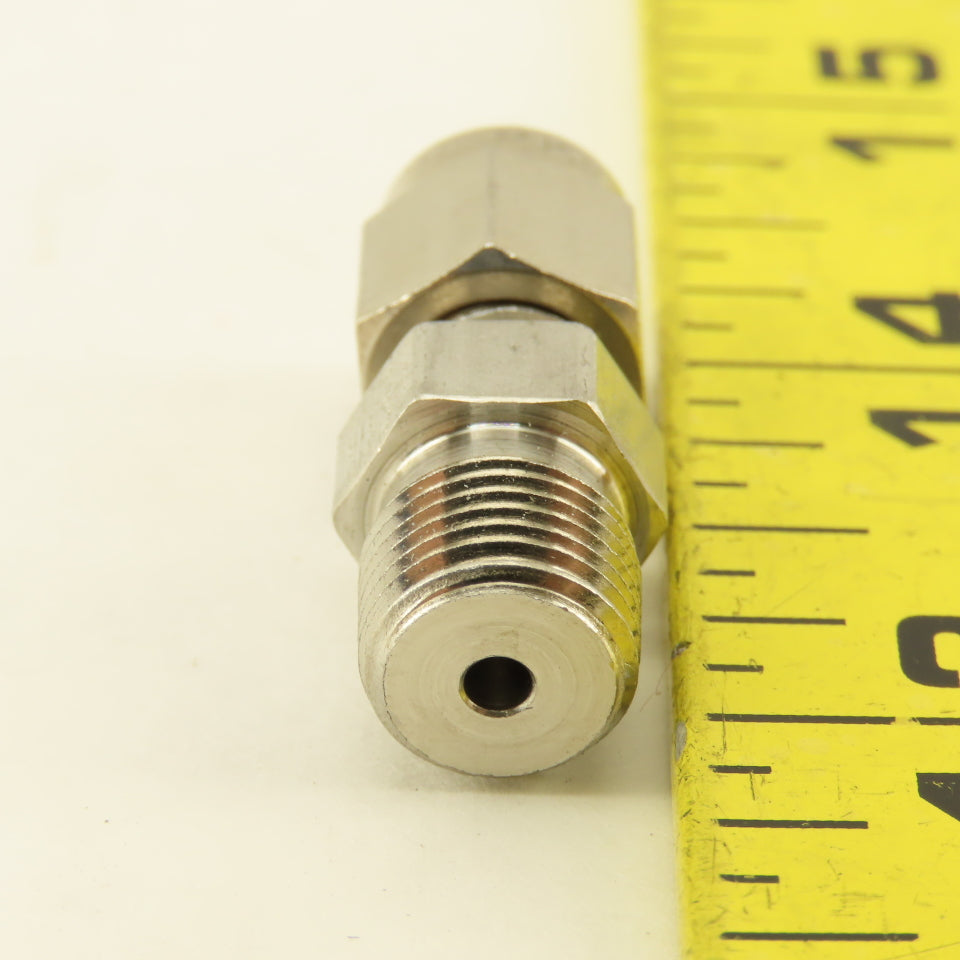 Parker LPK Series 1/8" NPT x 1/8" OD Tube Compression Stainless Steel Fitting