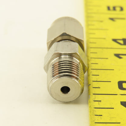 Parker LPK Series 1/8" NPT x 1/8" OD Tube Compression Stainless Steel Fitting