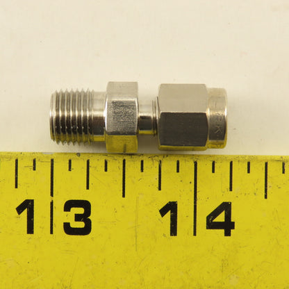 Parker LPK Series 1/8" NPT x 1/8" OD Tube Compression Stainless Steel Fitting