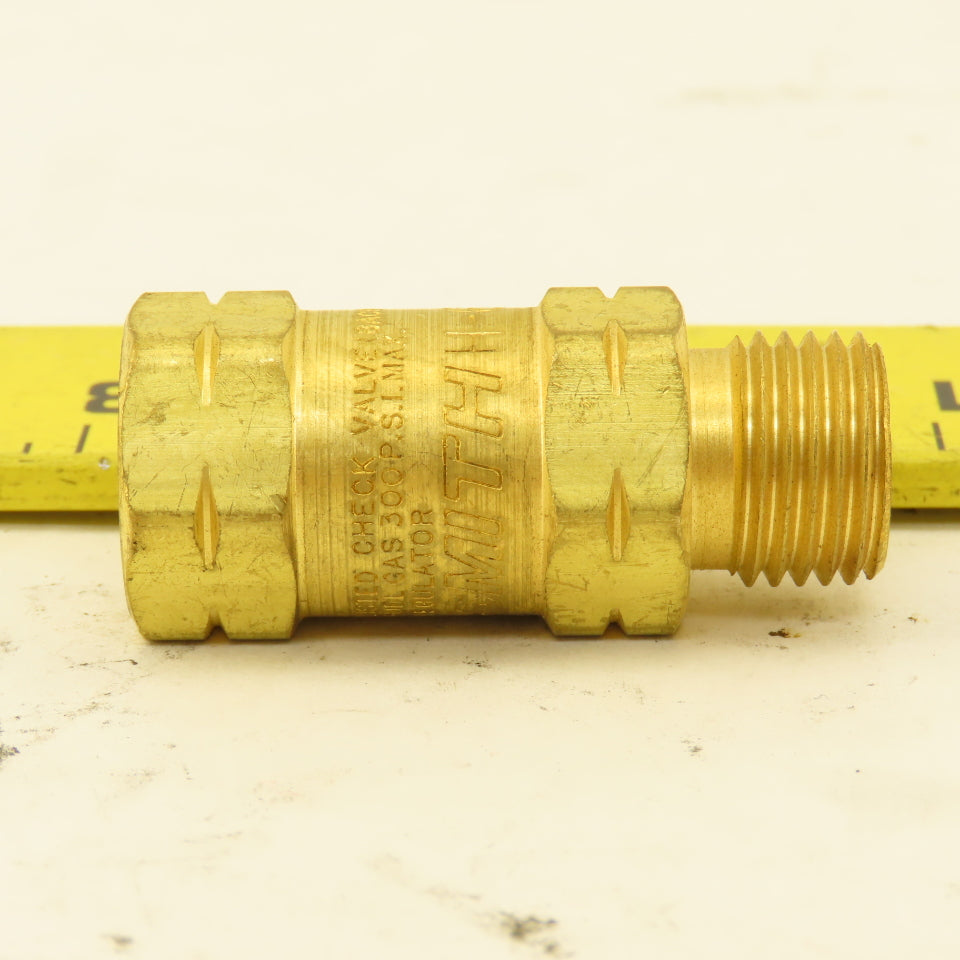 Smith H-692B 300 PSI Reverse Back Pressure Gas Flow Check Valve