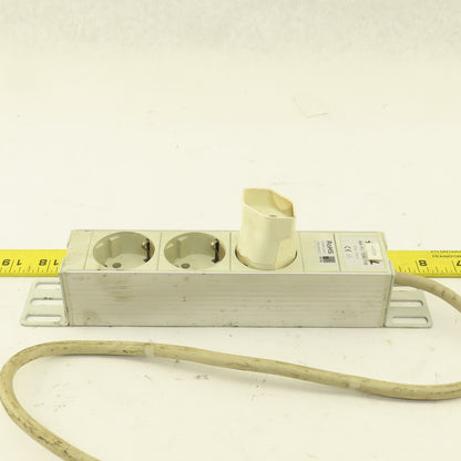 Rittal 7240.110 16A 250V 2 Port 2 Pin European Strip Socket