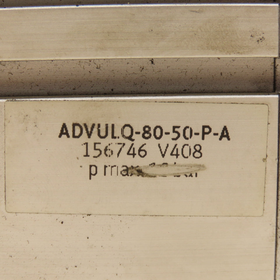 Festo ADVULQ-80-50-P-A 80mm Bore 50mm Stroke Non Rotating Rod Air Cylinder