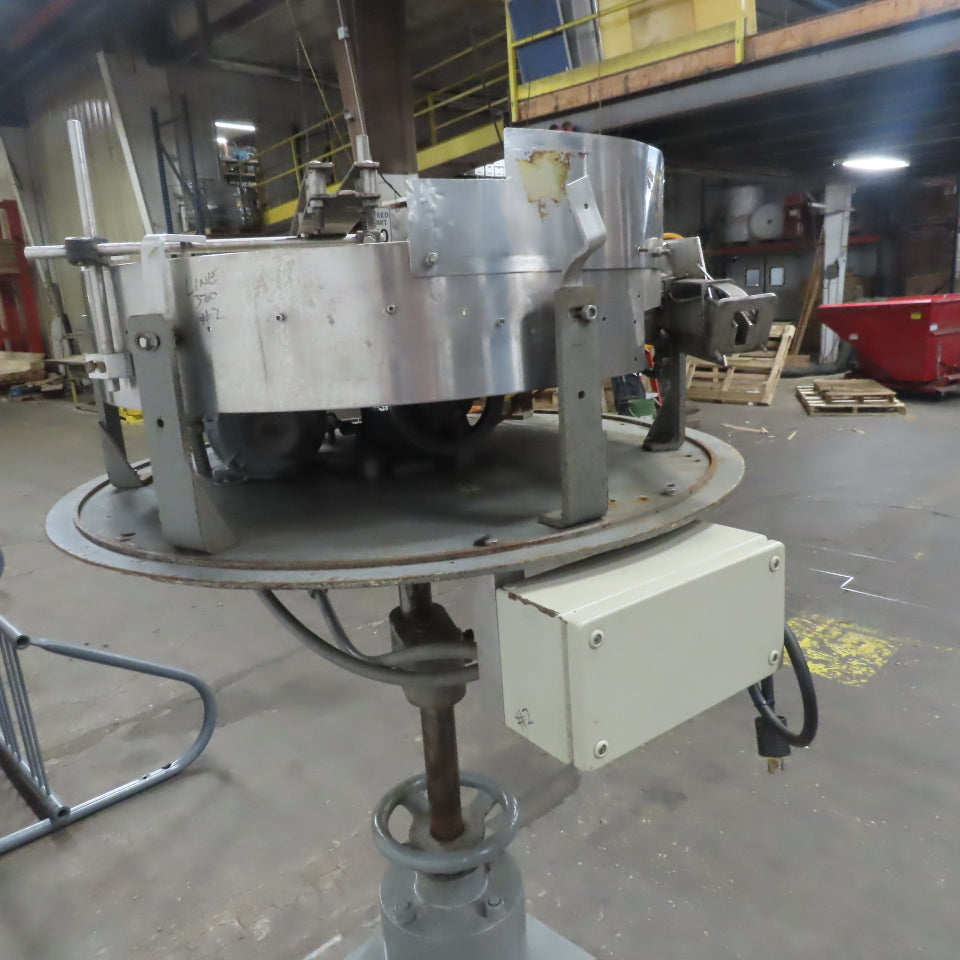 Consolidated Packaging F-1-30 Capem 30" Centrifugal Cap Sorter Feeder 480V 3Ph