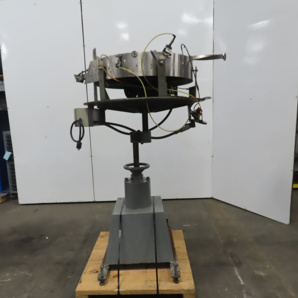 Consolidated Packaging F-1-30 Capem 30" Centrifugal Cap Sorter Feeder 480V 3Ph