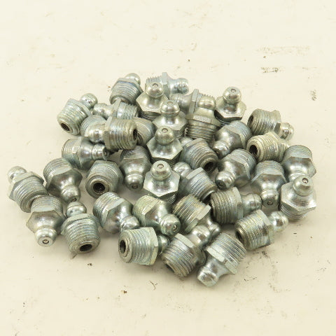 1/8" Ball Check Grease Fitting Zerk Nipple Lot Of 35