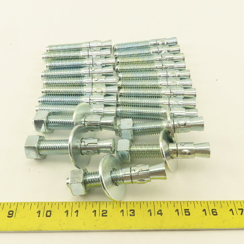 Powers Fasteners 5/8" x 3-1/2" Concrete Wedge Anchor Lot Of 22