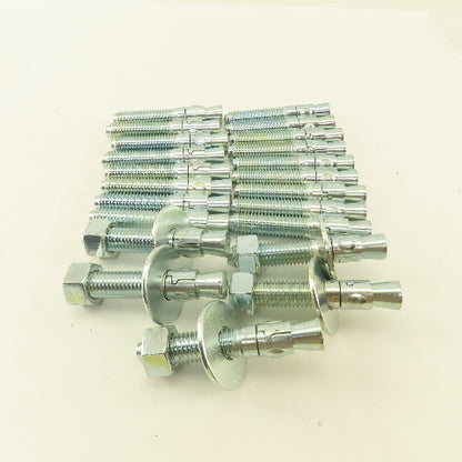 Powers Fasteners 5/8" x 3-1/2" Concrete Wedge Anchor Lot Of 22