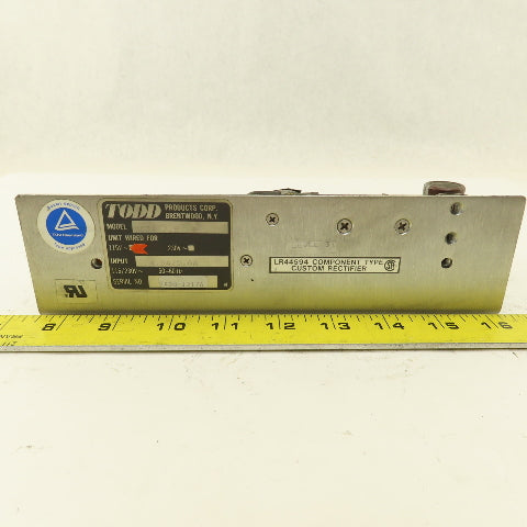 Todd Products SC24-7.5 115V Input DC Power Supply Parts/Repair