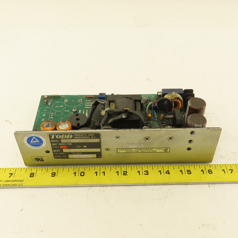 Todd Products SC24-7.5 115V Input DC Power Supply Parts/Repair