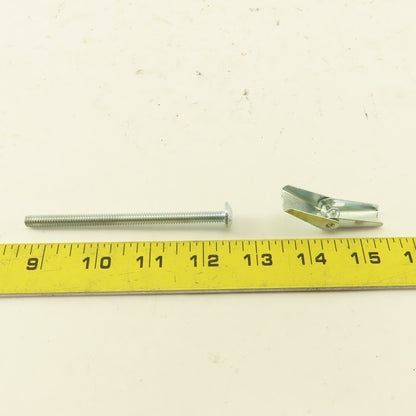 Dottie 1/4" Hollow Wall Toggle Bolt Anchor 4" Mushroom Combo Head Lot Of 32