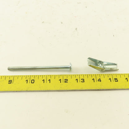 Dottie 1/4" Hollow Wall Toggle Bolt Anchor 4" Mushroom Combo Head Lot Of 32