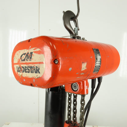 CM Lodestar Model RT Electric Chain Hoist 3 Ton 5.5FPM 7' Lift 230/460V 3Ph