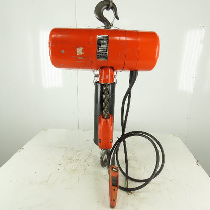 CM Lodestar Model RT Electric Chain Hoist 3 Ton 5.5FPM 7' Lift 230/460V 3Ph