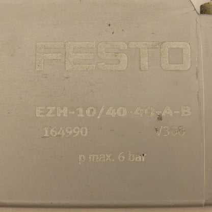 Festo EZH-10/40-40-A-B 10mm Bore 40mm Stroke Flat Single Acting  Air Cylinder