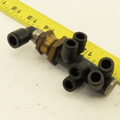 Legris 8mm x 6mm Bulkhead Manifold Push To Connect 7 Port