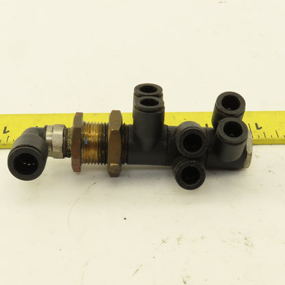 Legris 8mm x 6mm Bulkhead Manifold Push To Connect 7 Port