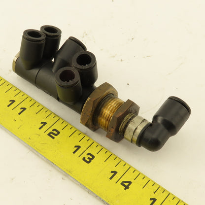 Legris 8mm x 6mm Bulkhead Manifold Push To Connect 7 Port