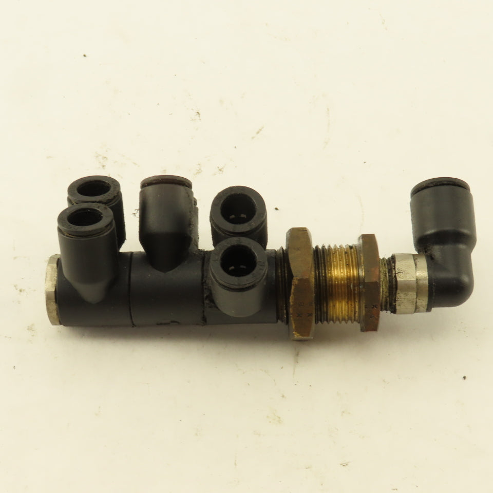 Legris 8mm x 6mm Bulkhead Manifold Push To Connect 7 Port