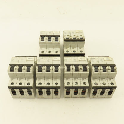 Siemens 5SY43 3 Pole 400V Circuit Breaker C6, C16, C13, C10, C8 Lot Of 6