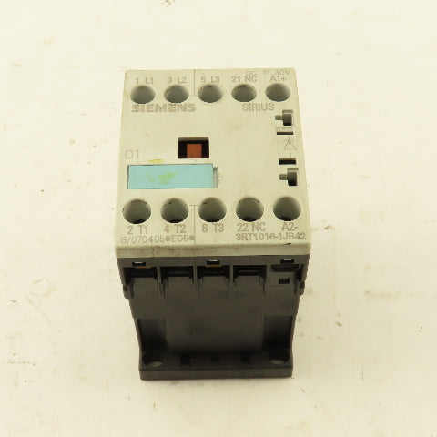 Siemens 3RT1016-1JB42 600V 20A Contactor 17-30V Coil