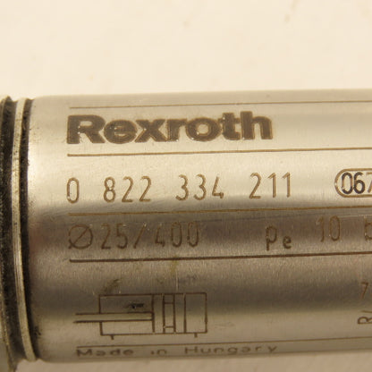 Rexroth 0 822 334 211 25mm Bore 400mm Stroke Stainless Steel Air Cylinder
