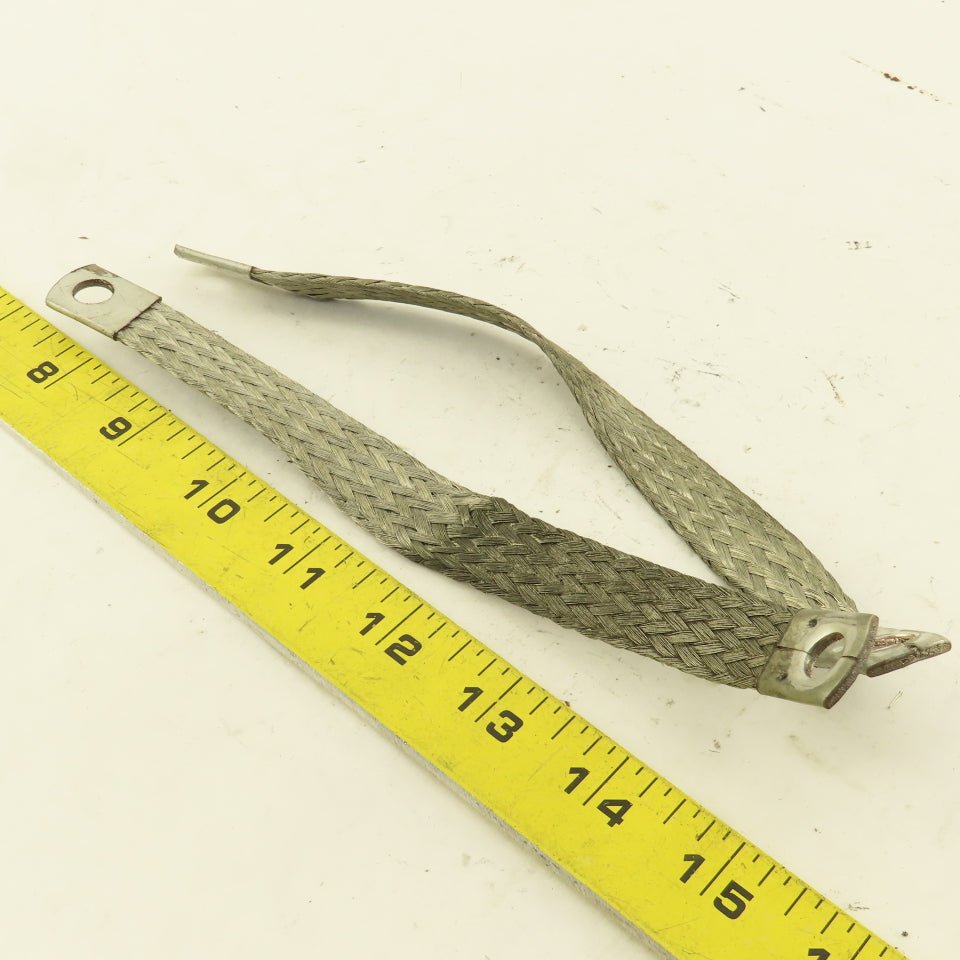 5/8" x 8" Braided Tin Coated Copper Grounding Strap Lot Of 2