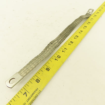 5/8" x 12" Braided Tin Coated Copper Grounding Strap