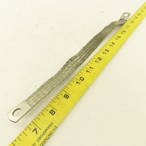 5/8" x 12" Braided Tin Coated Copper Grounding Strap