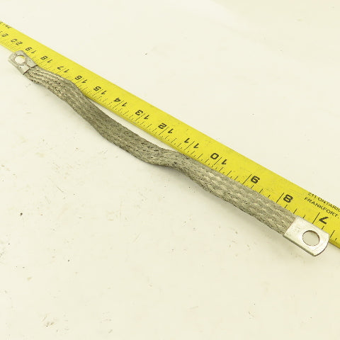 5/8" x 12" Braided Tin Coated Copper Grounding Strap