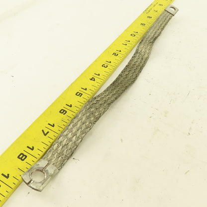 5/8" x 12" Braided Tin Coated Copper Grounding Strap