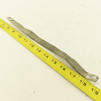5/8" x 12" Braided Tin Coated Copper Grounding Strap