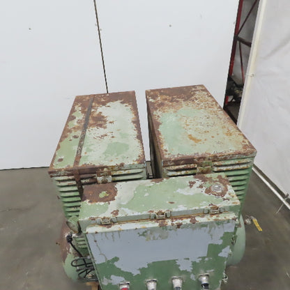 1 Hp 60 Gallon Reciprocating Duplex Air Compressor 230/460V 3Ph