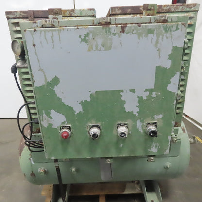 1 Hp 60 Gallon Reciprocating Duplex Air Compressor 230/460V 3Ph