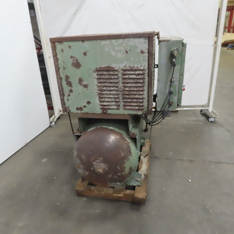 1 Hp 60 Gallon Reciprocating Duplex Air Compressor 230/460V 3Ph