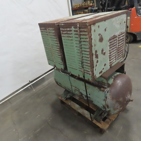 1 Hp 60 Gallon Reciprocating Duplex Air Compressor 230/460V 3Ph