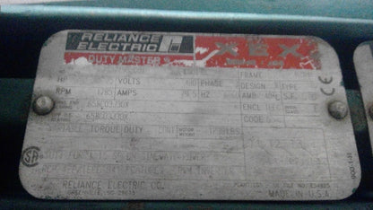 Reliance XEX 841XL 75Hp Electric Motor Severe Duty 480V 3Ph 405HP Frame 1785RPM