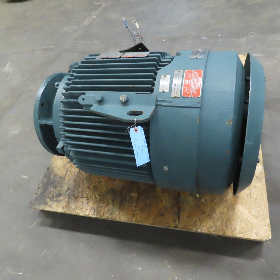 Reliance XEX 841XL 75Hp Electric Motor Severe Duty 480V 3Ph 405HP Frame 1785RPM