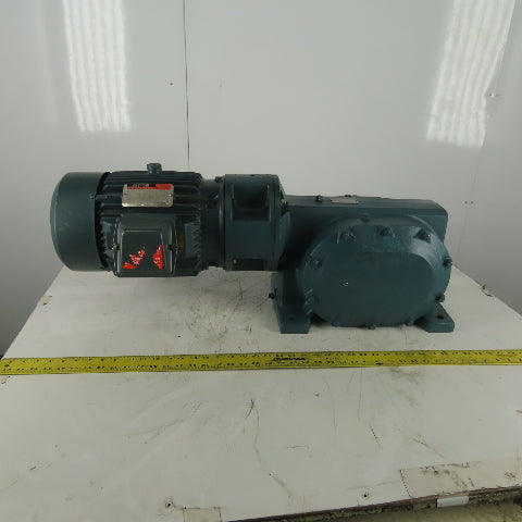 Reliance Electric 180CM28A 50:1 Ratio Speed Reducer Gearmotor 3Hp 208-230/460