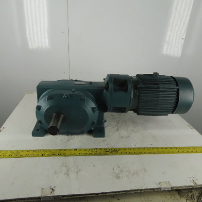 Reliance Electric 180CM28A 50:1 Ratio Speed Reducer Gearmotor 3Hp 208-230/460