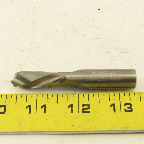 Riverside RIV-280-1460 7/16" Solid Carbide 2 Flute Down Cut Router Bit 3" OAL